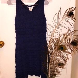 ⭐ Max Studio Lace Woman's Size Small Stretch Navy Blue Lace Dress